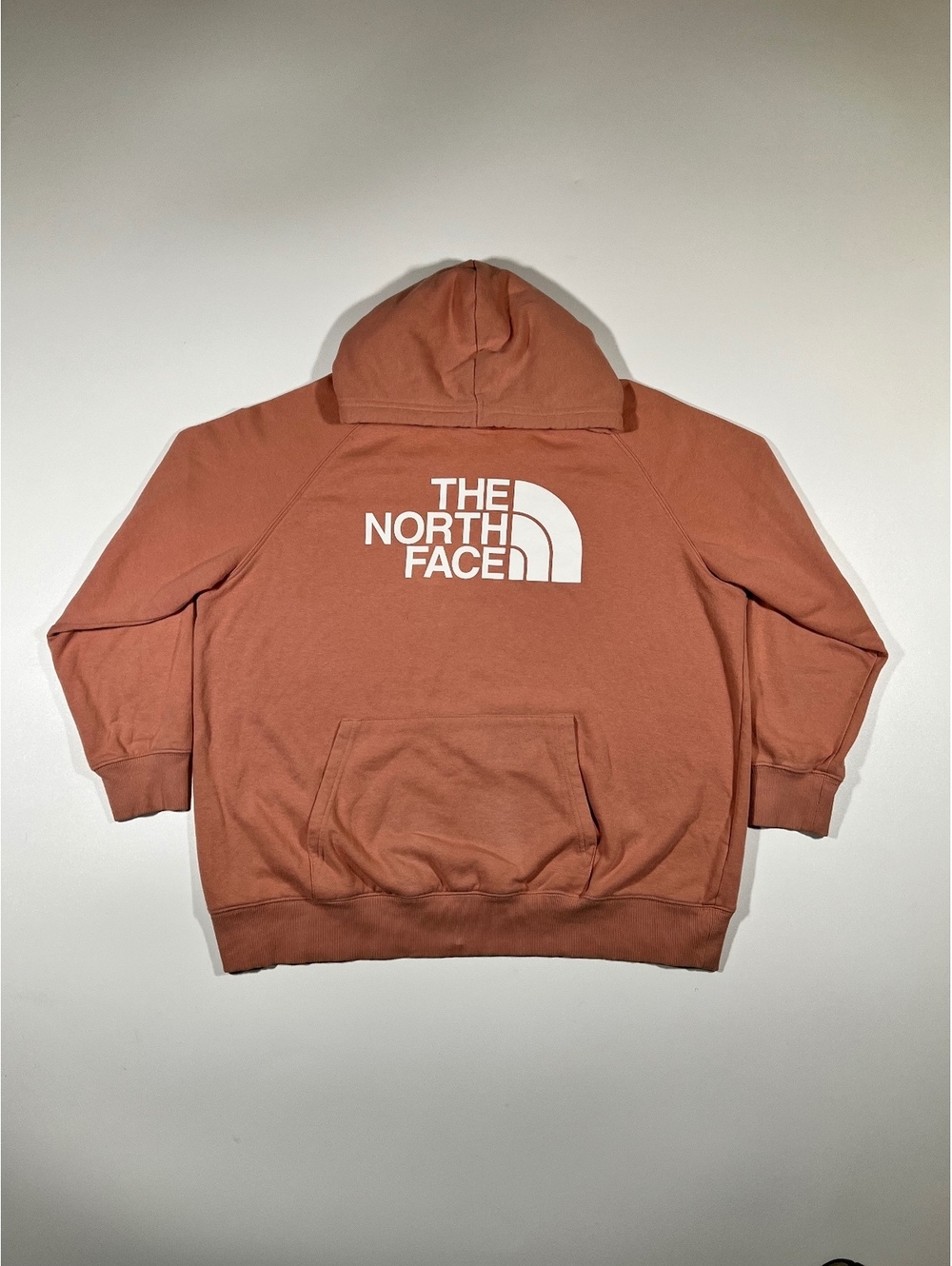 The North Face Hoodie Women’s XXL Clay Rust Pullover Logo Sweatshirt